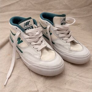 New Balance NB Numeric Franky Villani 417 White and Vintage Teal  Sneakers